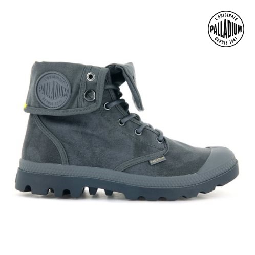 Palladium Pampa Baggy WAX Men's Boots Grey | UK M489-STU